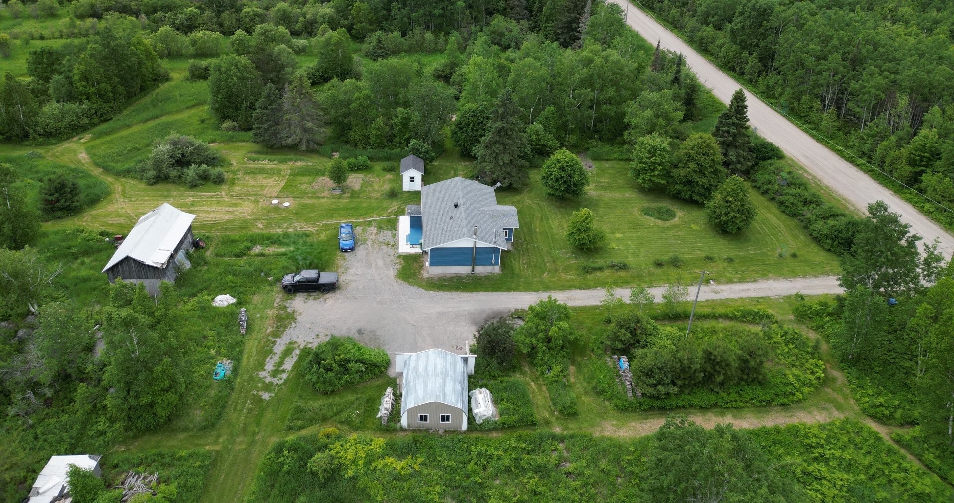 Aerial View - 896 13E-Et-14E Rang, Laverlochère-Angliers, QC - Outdoor With View
