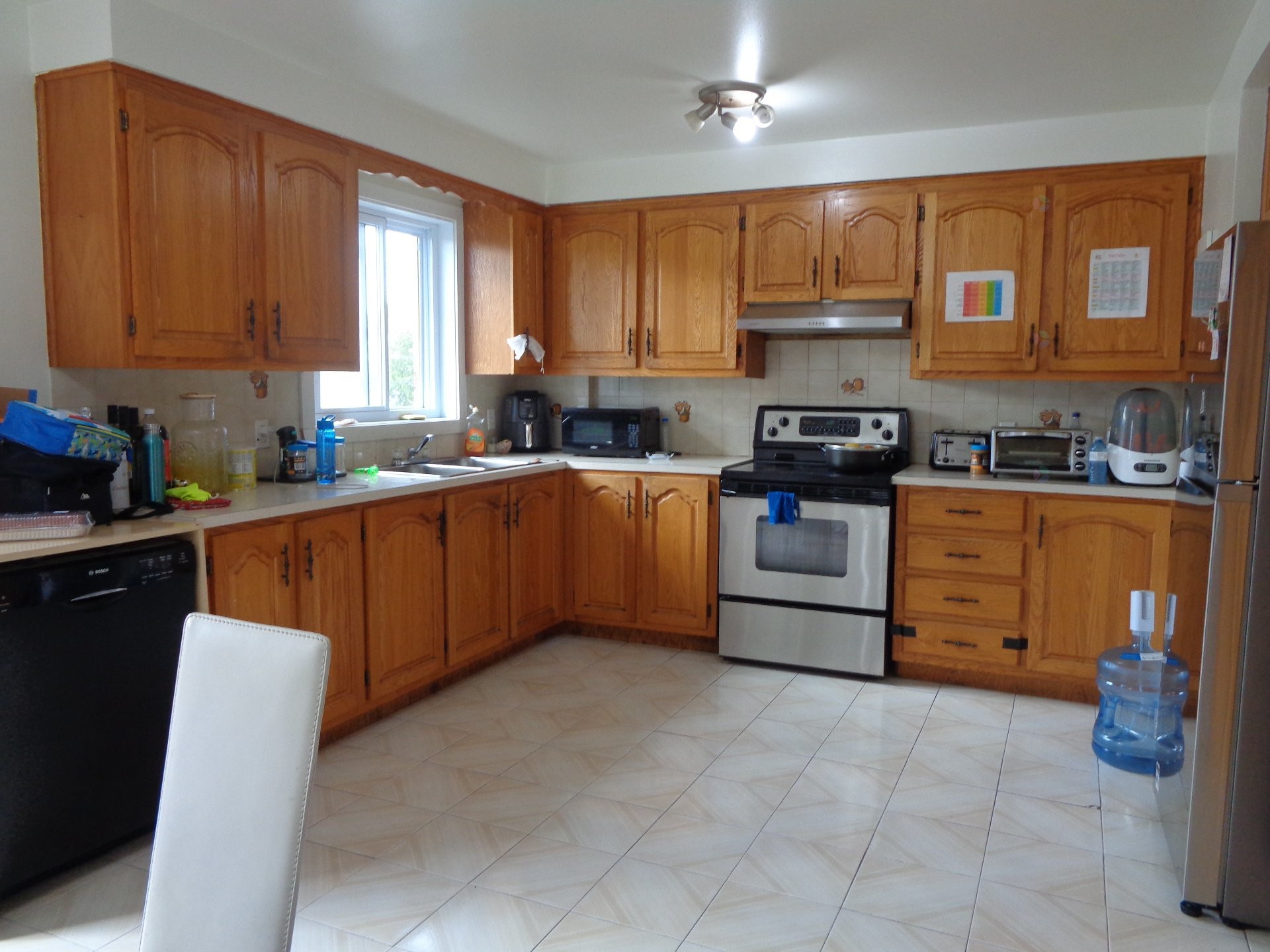 Cuisine - 8429 Av. Nicolas-Leblanc, Montréal (Rivière-Des-Prairies/Pointe-Aux-Trembles), QC - Indoor Photo Showing Kitchen With Double Sink