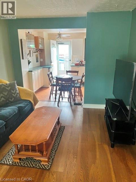 Hardwood-style flooring throughout living space - 227 Fergus Avenue, Kitchener, ON