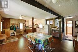 open concept dining room to kitchen -