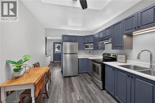 184 London Street N, Hamilton, ON - Indoor Photo Showing Kitchen With Double Sink
