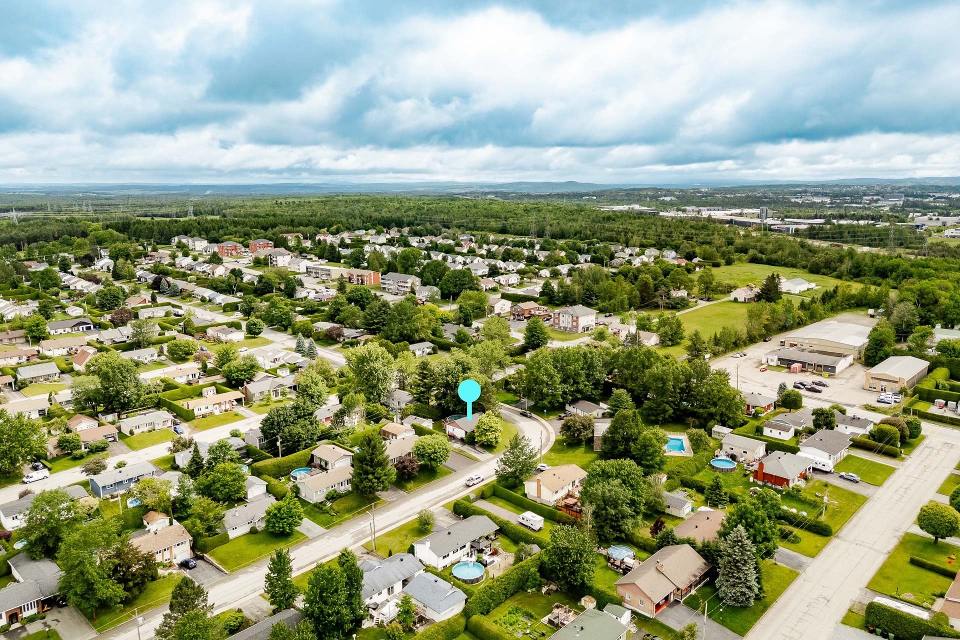Aerial View - 950 Rue Boisvert, Sherbrooke (Brompton/Rock Forest/Saint-Élie/Deauville), QC