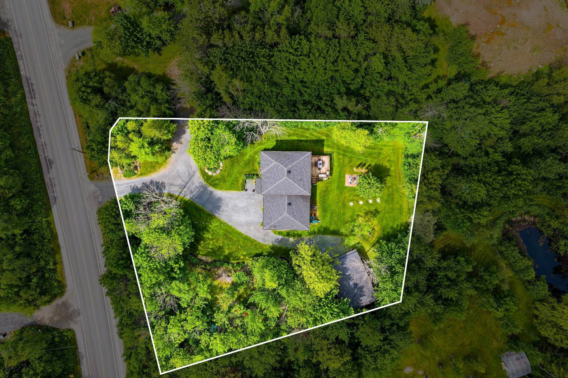 Aerial View - 1176 Ch. Édouard-Roy, Sherbrooke (Brompton/Rock Forest/Saint-Élie/Deauville), QC - With View