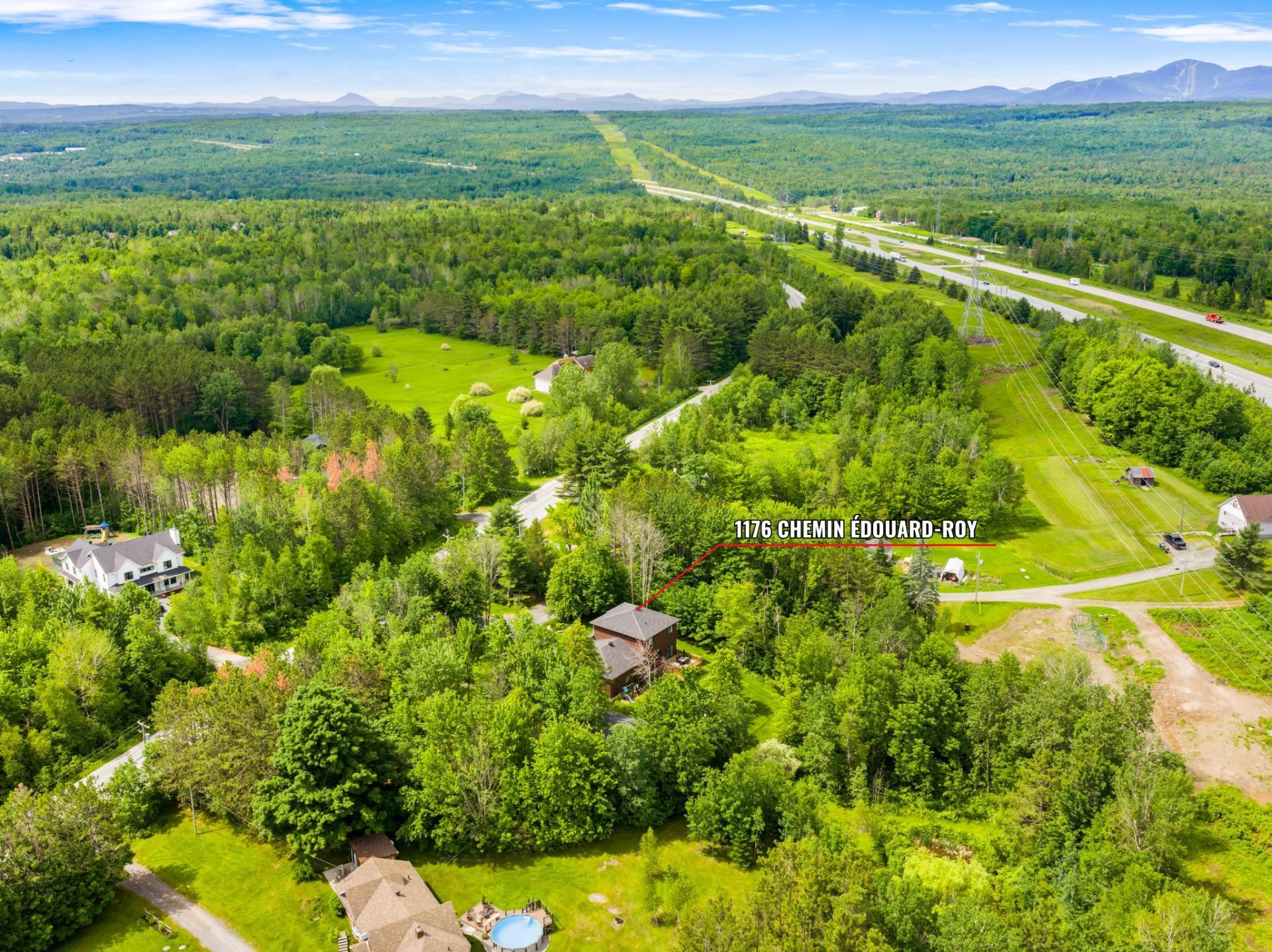 Aerial View - 1176 Ch. Édouard-Roy, Sherbrooke (Brompton/Rock Forest/Saint-Élie/Deauville), QC - Outdoor With View