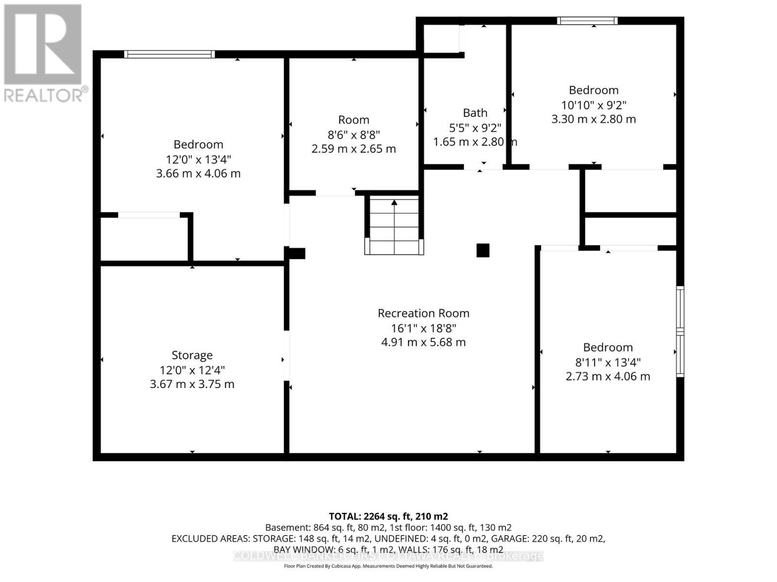 Basement- Floor Plan - 12 Bradgate Drive, Ottawa, ON