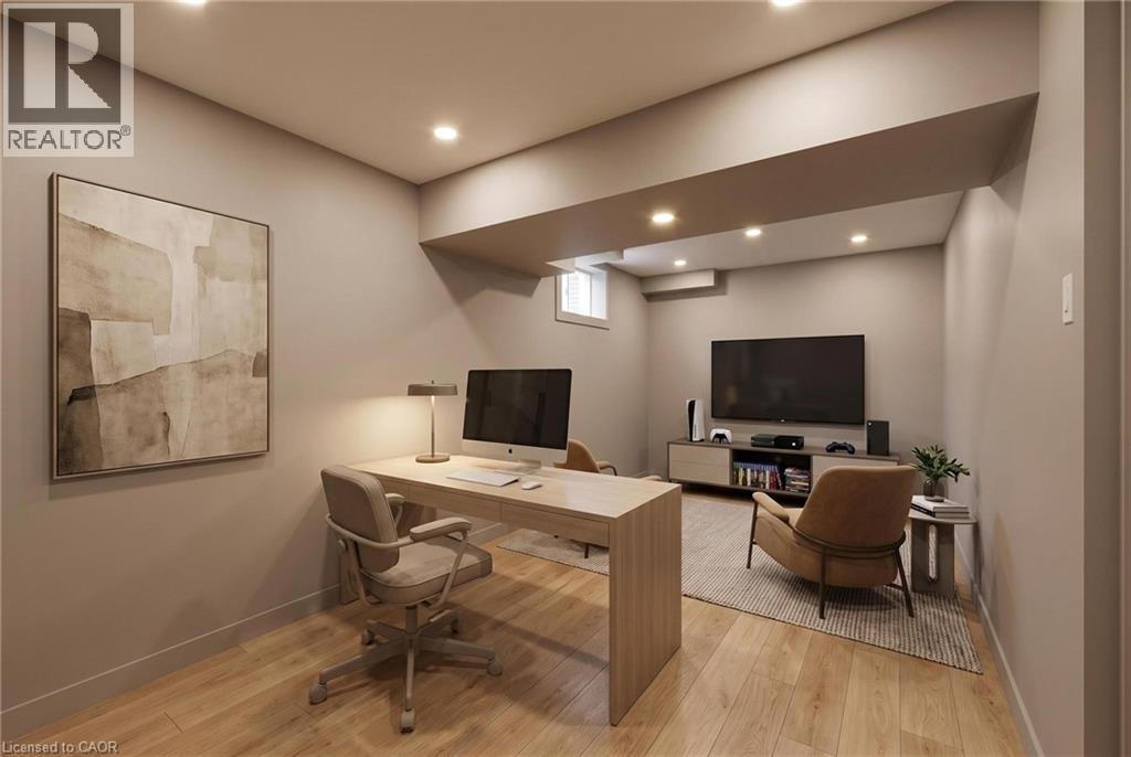 AI inspiration for rec room area. Current rec room is just drywalled. - 31 Parkside Street, Drayton, ON