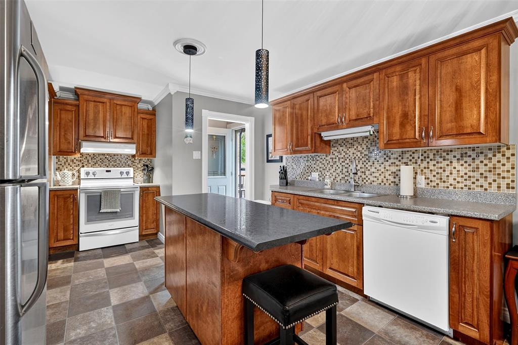35 Crossroads Road, Carbonear, NL - Indoor Photo Showing Kitchen With Double Sink