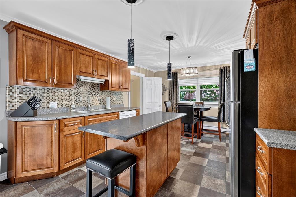 35 Crossroads Road, Carbonear, NL - Indoor Photo Showing Kitchen With Double Sink