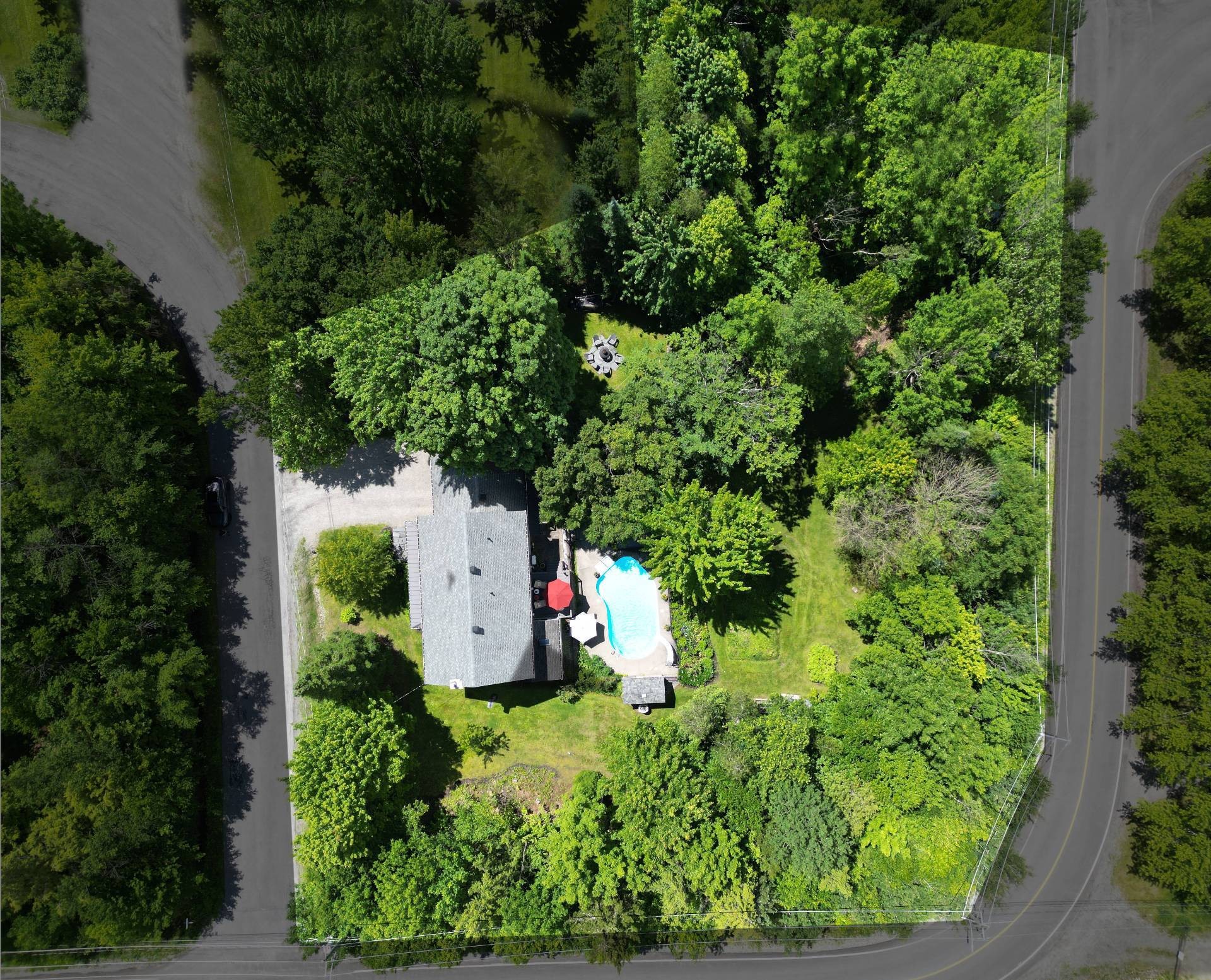 Aerial View - 230 Rue René, Magog, QC