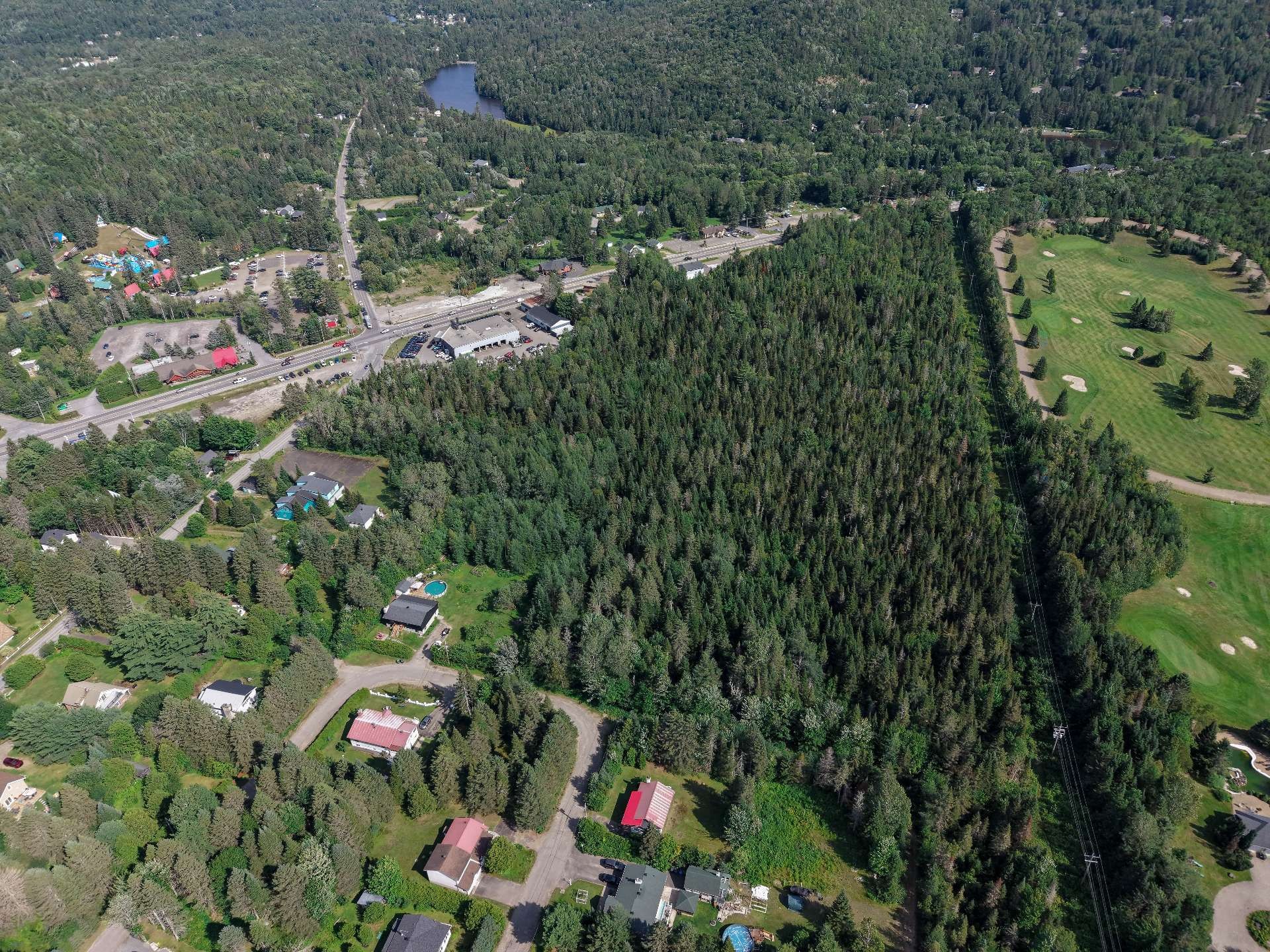 Photo aérienne - Route 117, Val-David, QC