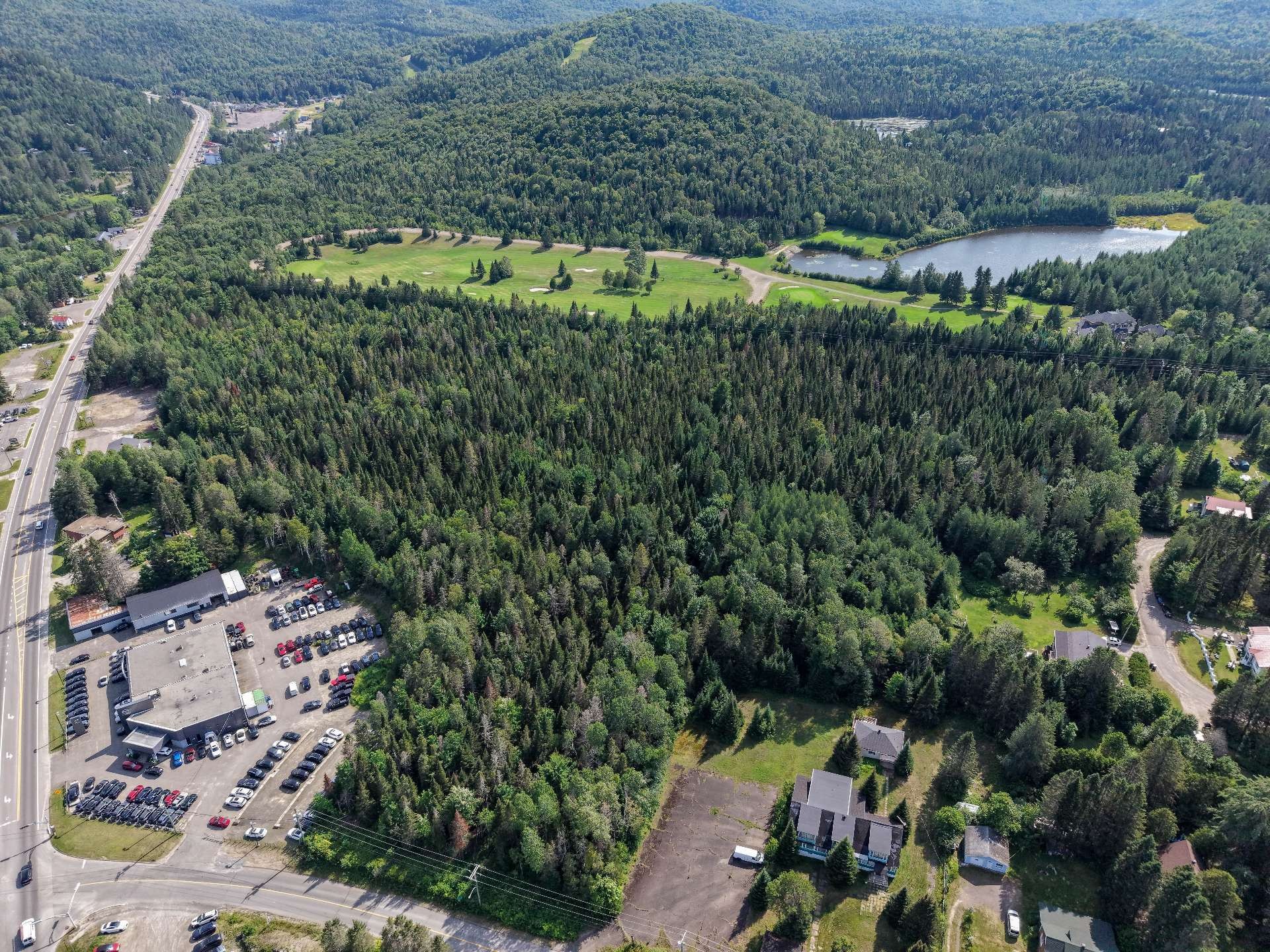 Photo aérienne - Route 117, Val-David, QC
