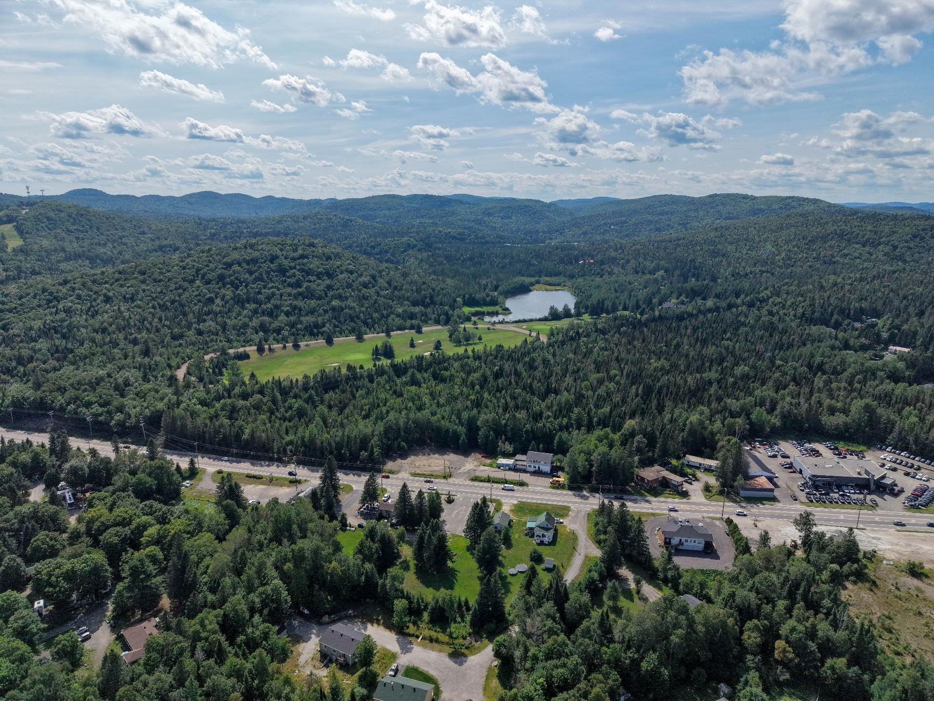 Photo aérienne - Route 117, Val-David, QC