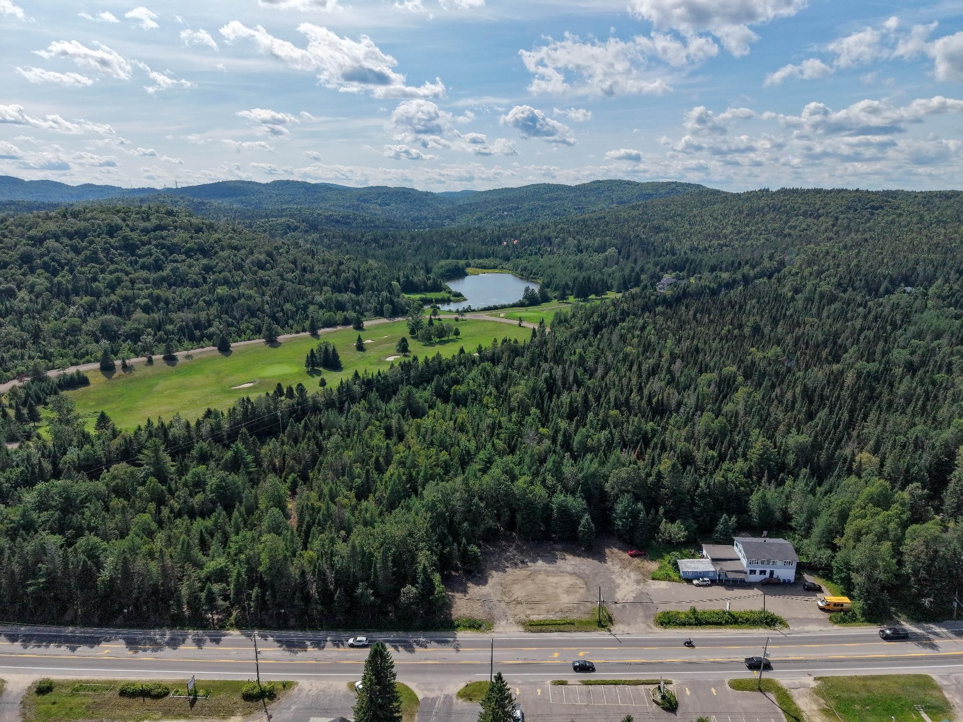Photo aérienne - Route 117, Val-David, QC