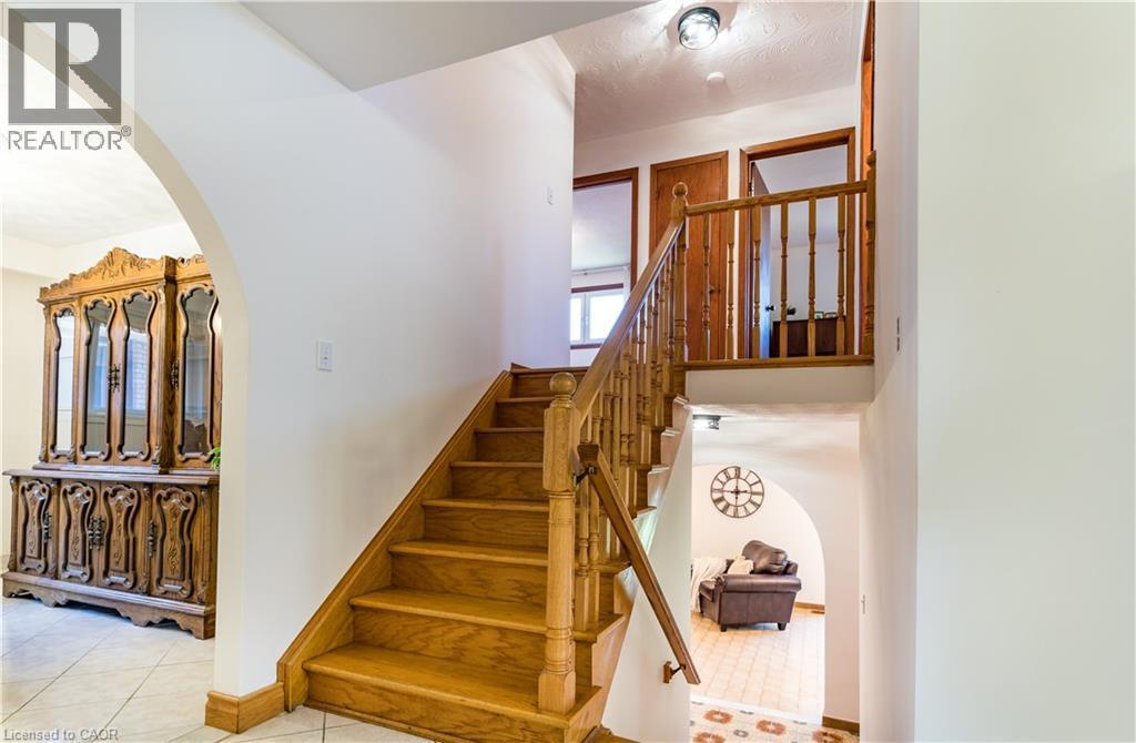 Beautiful wood stairs - 102 Markson Crescent, Hamilton, ON
