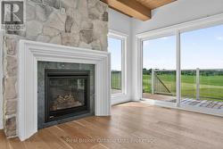 Natural Stone FP w/Gas Insert - Elec Outlet Above -