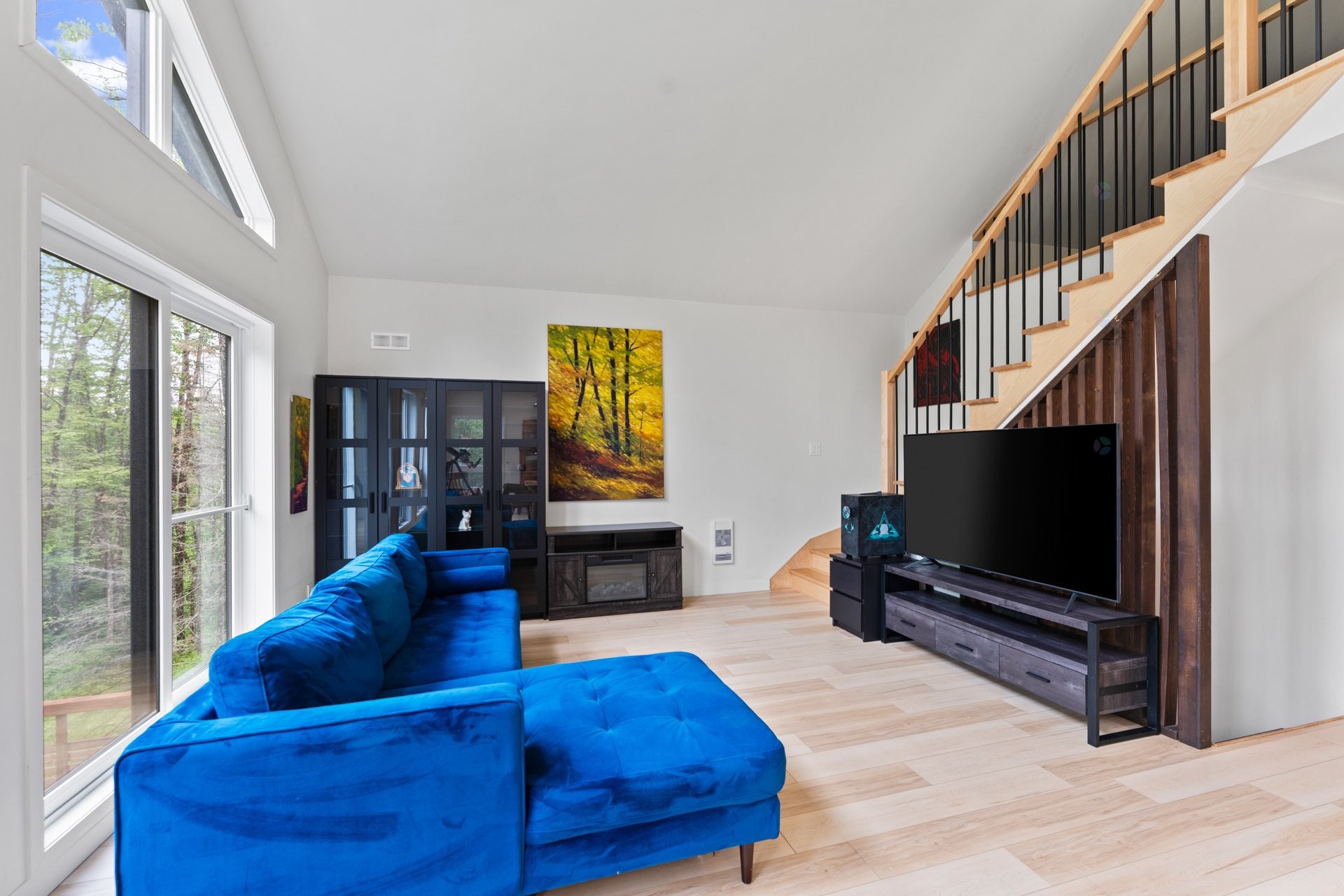 Salon - 6550 Rue Apollo, Rawdon, QC - Indoor Photo Showing Living Room