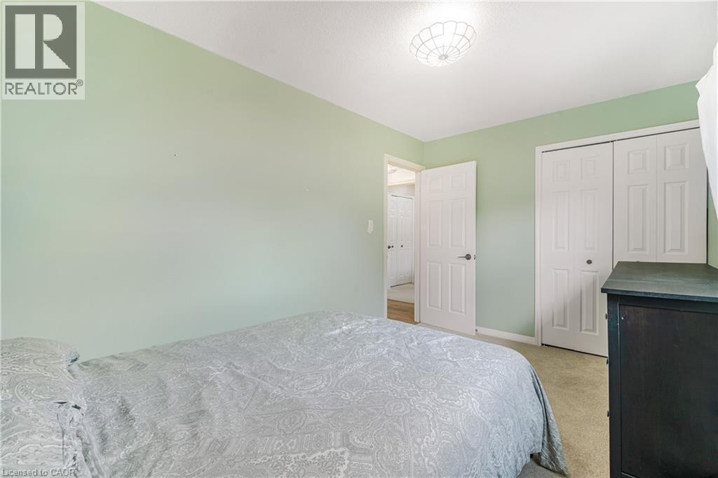 Light green painted walls complement the beige carpet flooring - 23 Millpond Place, Mountain, ON