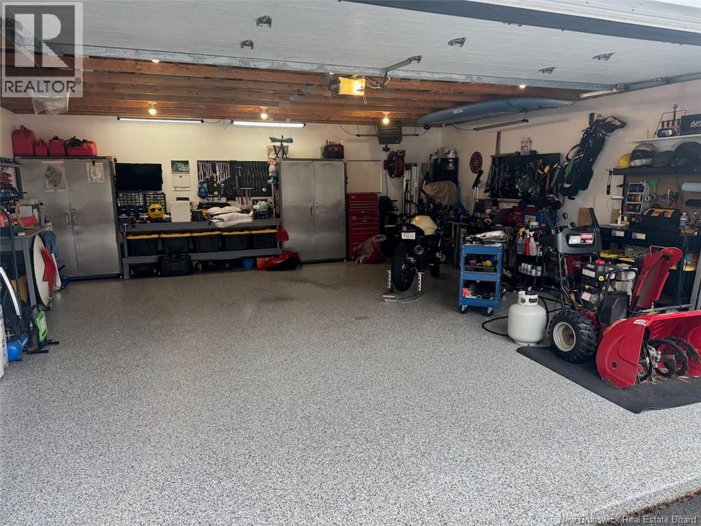 Double car garage. Insulated with Epoxy floor - 579 Sandy Point Road, Saint John, NB