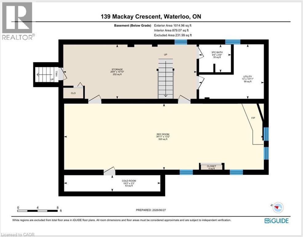 Floor plan - 139 Mackay Crescent, Waterloo, ON