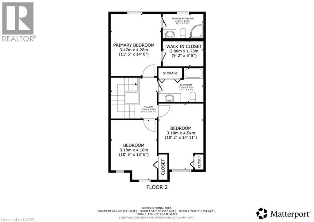 Floor plan - Floor 2 - 980 Creekside Drive, Waterloo, ON - Other