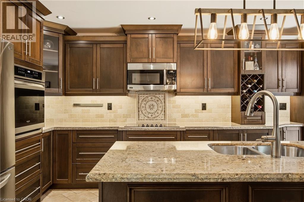 All appliances (and wine rack) thoughtfully built in. - 80 Wendover Drive, Hamilton, ON
