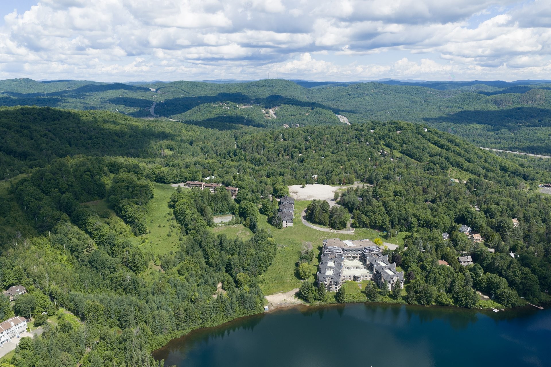 Aerial View - 4-280 Rue De Grenoble, Sainte-Adèle, QC