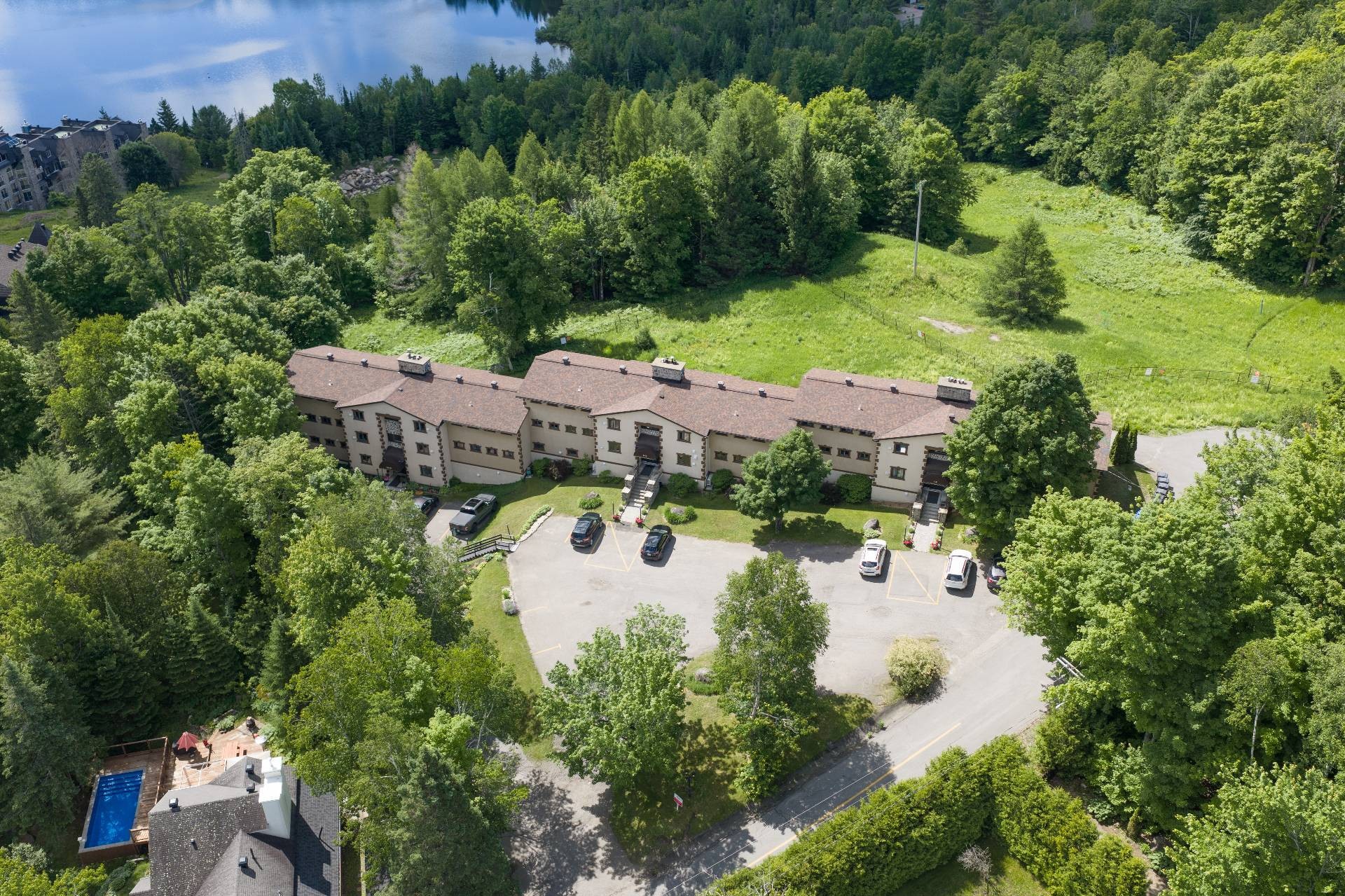 Aerial View - 4-280 Rue De Grenoble, Sainte-Adèle, QC