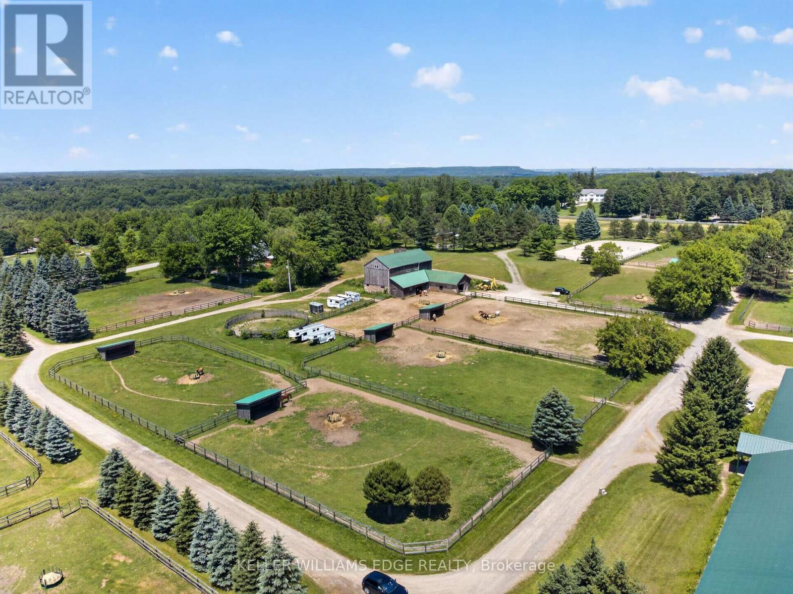 AERIAL VIEW - 564 8Th Concession Road E, Hamilton, ON