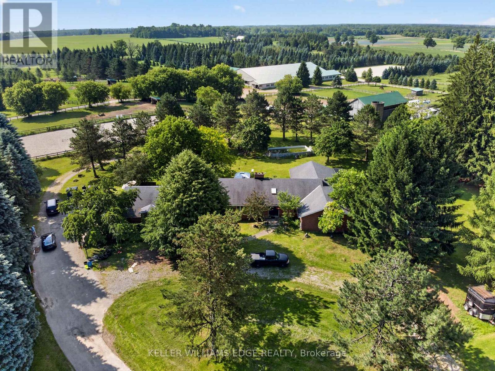 AERIAL VIEW - 564 8Th Concession Road E, Hamilton, ON
