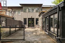 Walkout to main level deck from dining room -
