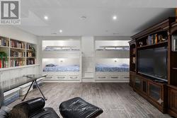 Lower Level Family Room with easy access bunk beds -