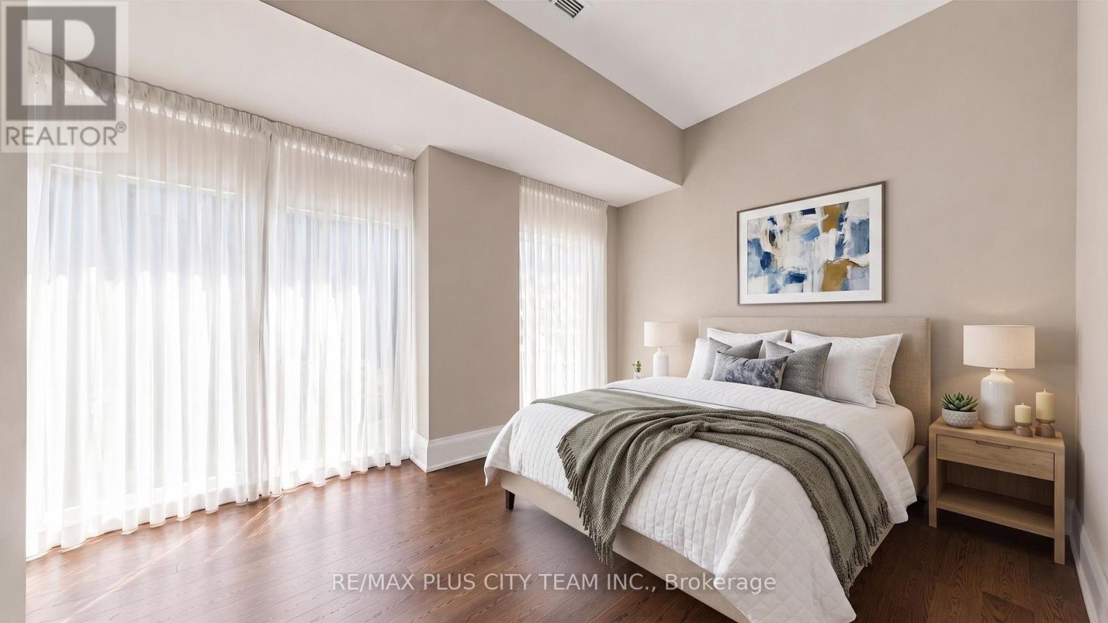 Virtually Staged Second Bedroom - Th122 - 29 Queens Quay E, Toronto, ON