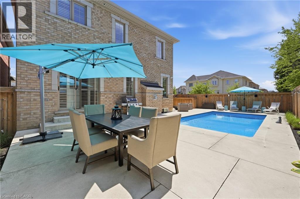 4645 Doug Wright Drive, Burlington, ON - Outdoor With In Ground Pool With Deck Patio Veranda