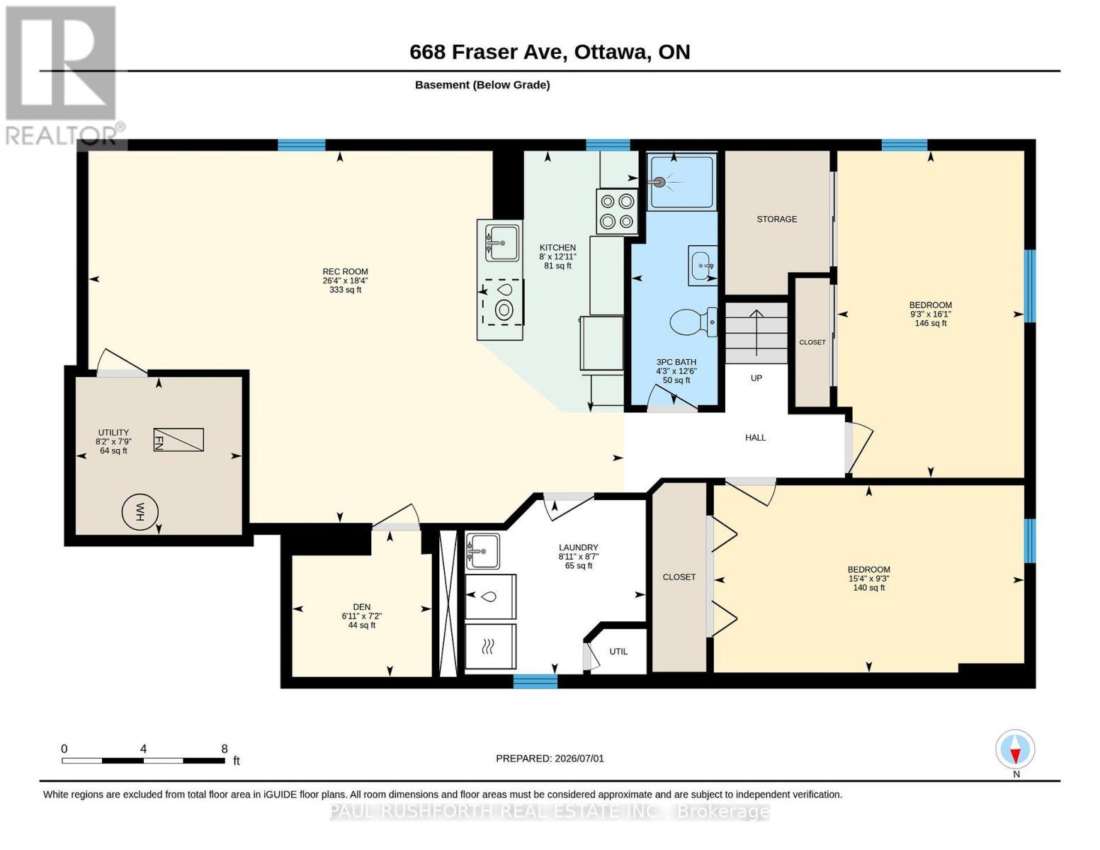 Floor Plan-Lower Level - 668 Fraser Avenue, Ottawa, ON - Other