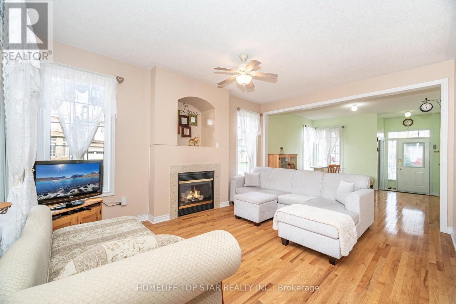 26 Delray Drive E, Markham, ON - Indoor Photo Showing Living Room With Fireplace