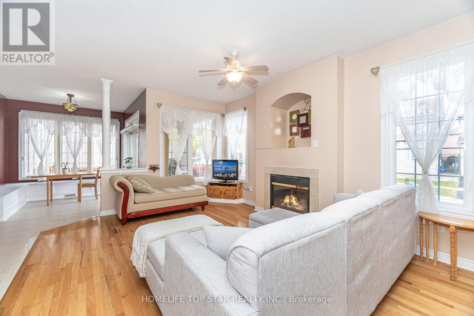 26 Delray Drive E, Markham, ON - Indoor Photo Showing Living Room With Fireplace