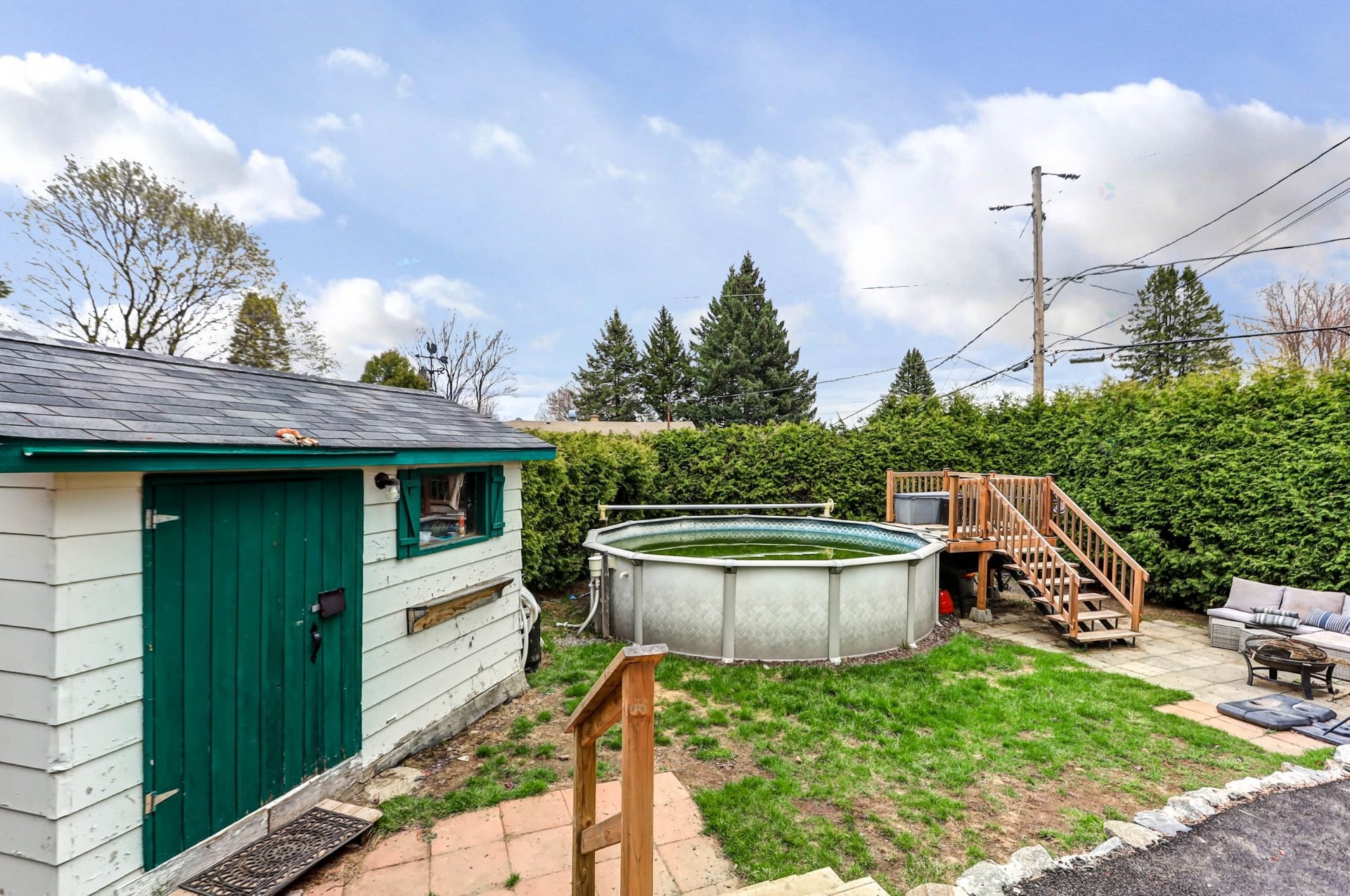 Cour - 1010 Rue Richer, Saint-Jérôme, QC - Outdoor With Above Ground Pool