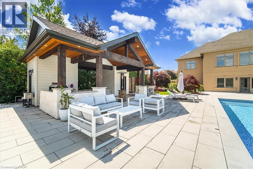 Pool House - 86 Canters Close, Kitchener, ON - Outdoor With In Ground Pool With Deck Patio Veranda