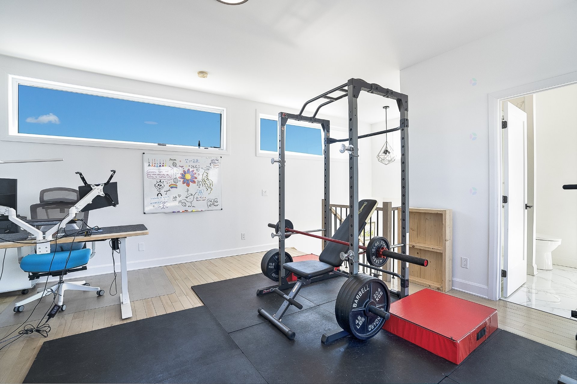 Mezzanine - 24Z Av. Des Chênes, Candiac, QC - Indoor Photo Showing Gym Room