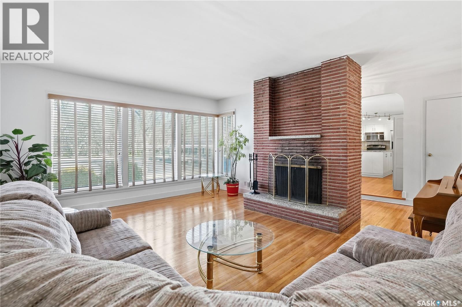 3708 Albert Street, Regina, SK - Indoor Photo Showing Living Room With Fireplace