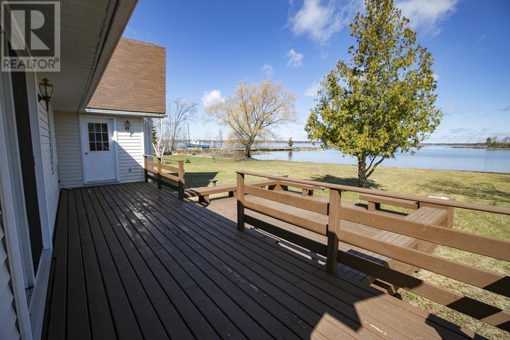 1590 C Line Rd, Richards Landing, ON - Outdoor With Body Of Water With Deck Patio Veranda With View