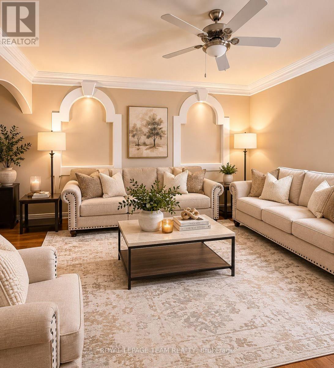 Virtually Staged- LR - 1221 Anoka Street, Ottawa, ON - Indoor Photo Showing Living Room