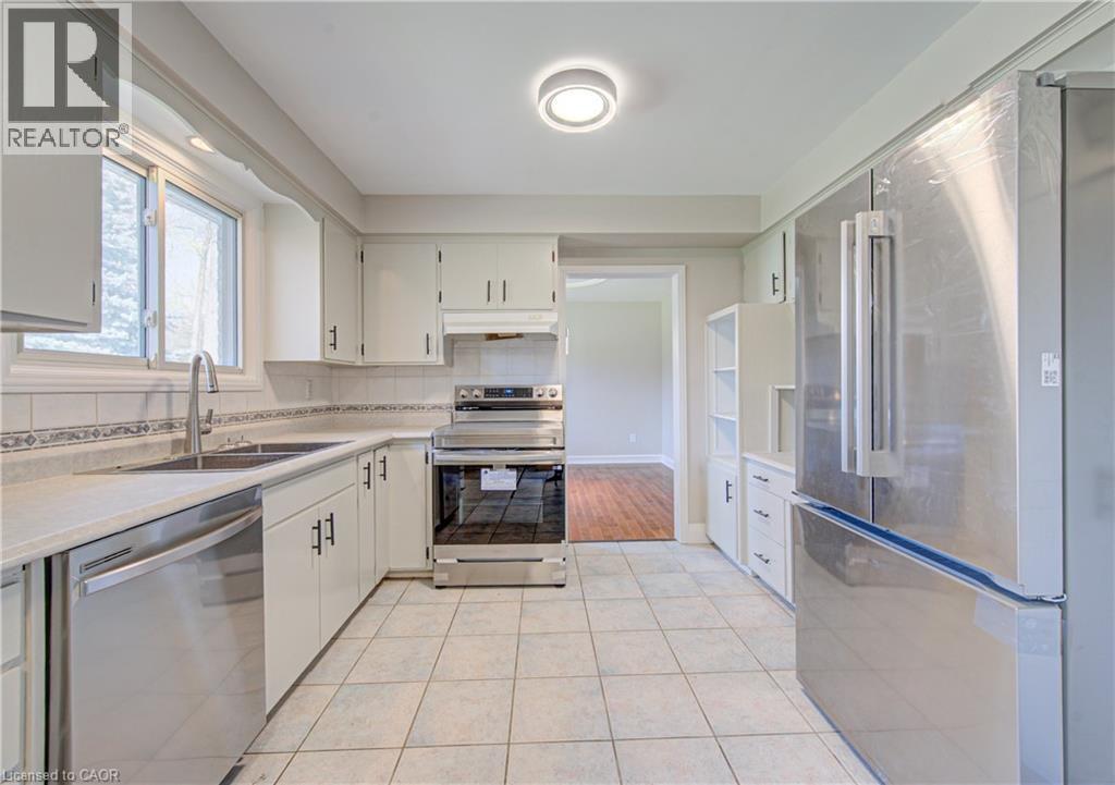 144 Shuh Avenue, Kitchener, ON - Indoor Photo Showing Kitchen With Stainless Steel Kitchen With Double Sink