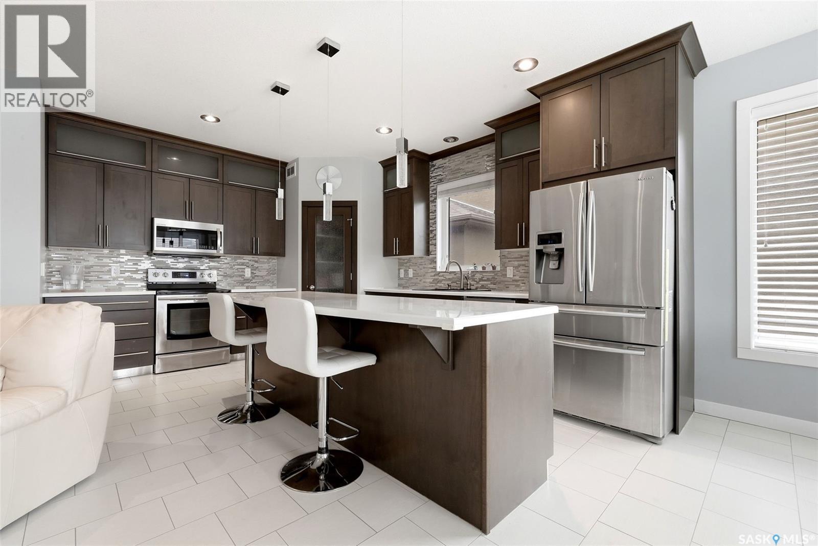 4151 Chuka Drive, Regina, SK - Indoor Photo Showing Kitchen With Stainless Steel Kitchen With Upgraded Kitchen
