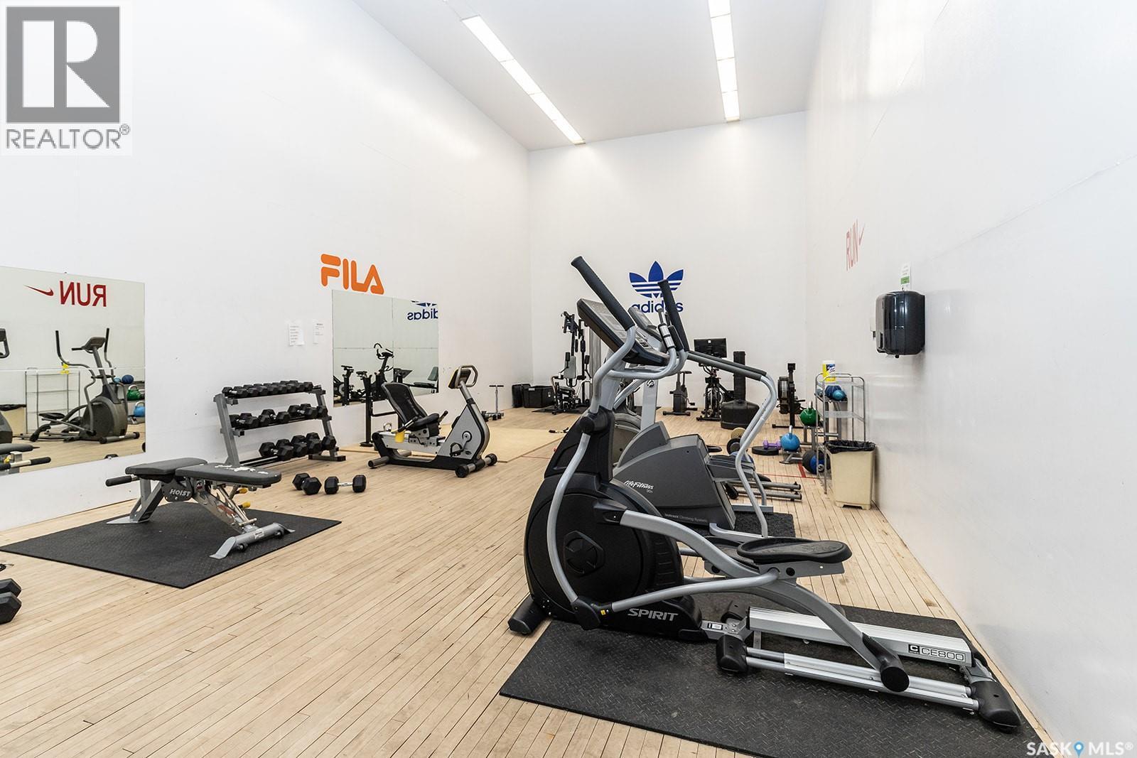 102D2 1121 Mckercher Drive, Saskatoon, SK - Indoor Photo Showing Gym Room