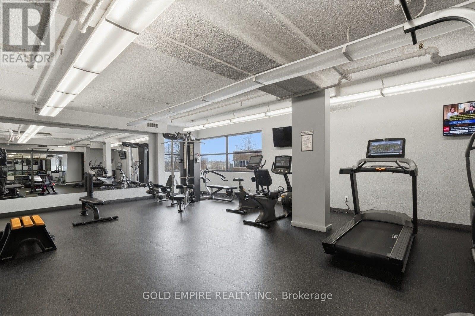 701 - 389 Dundas Street, London East (East K), ON - Indoor Photo Showing Gym Room