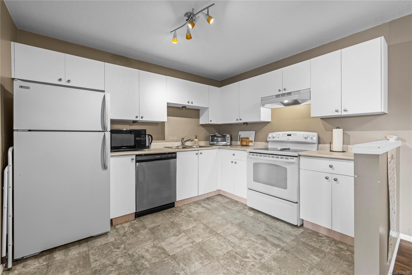 302-690 Third St, Nanaimo, BC - Indoor Photo Showing Kitchen With Double Sink