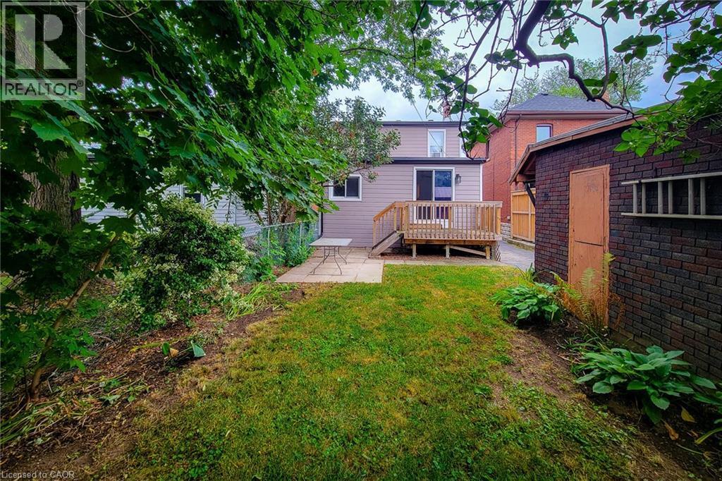 Rear view of house with a deck - 156 Park Row S, Hamilton, ON - Outdoor With Deck Patio Veranda