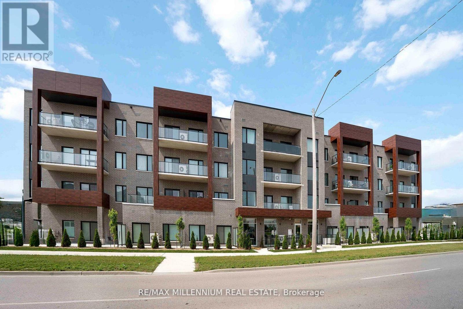 306 - 408 Dundas Street S, Cambridge, ON - Outdoor With Balcony With Facade