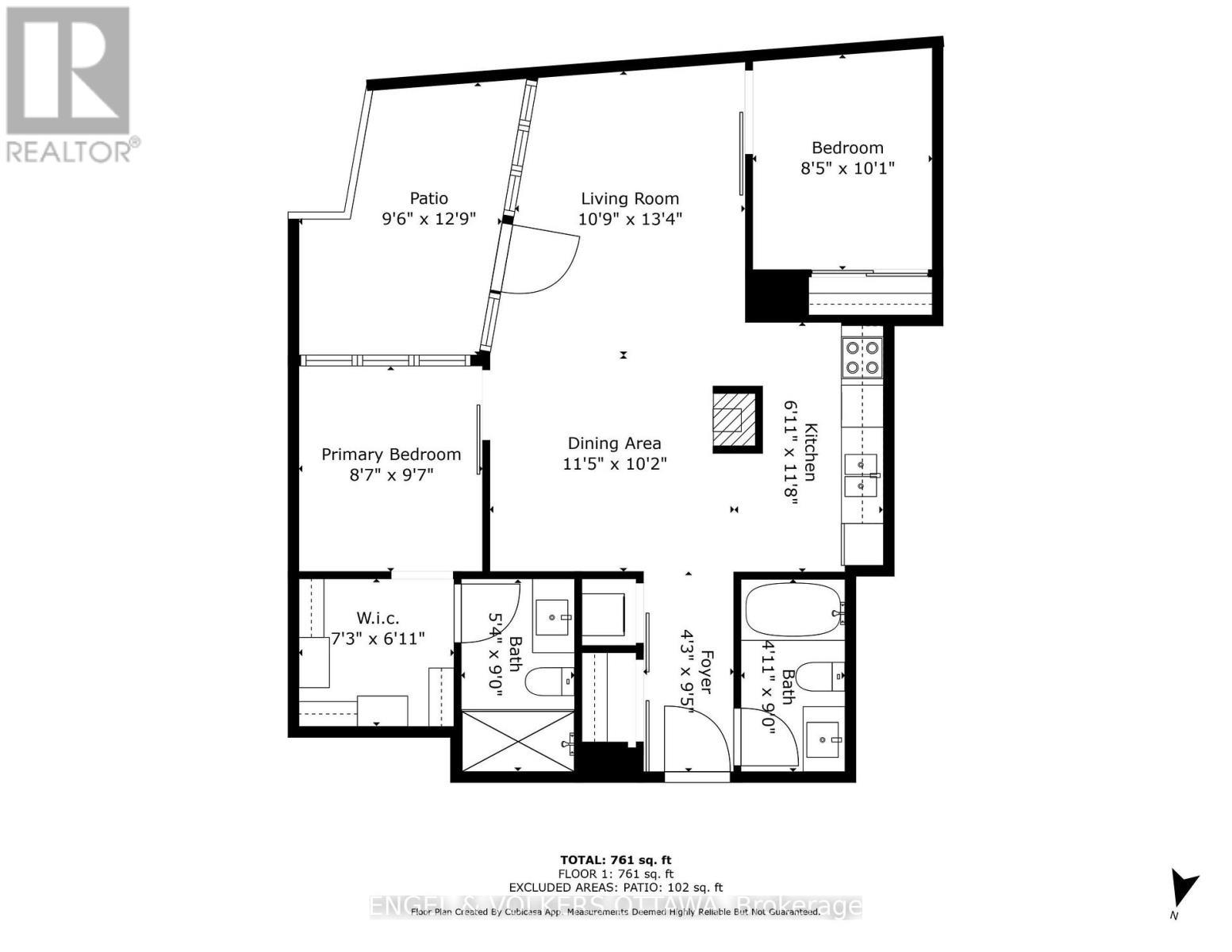 Floor Plan - 205 - 354 Gladstone Avenue, Ottawa, ON